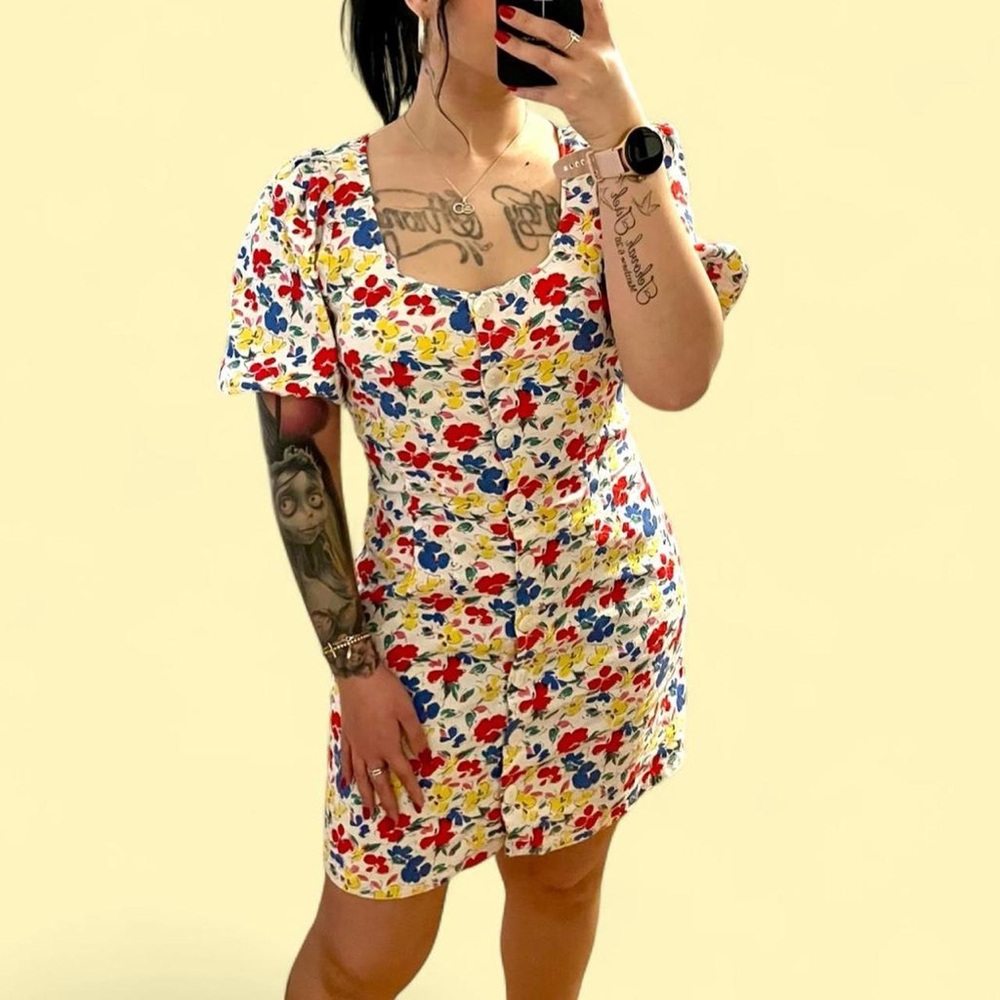 RIXO for Target Floral Dress - Red, Blue, Yellow